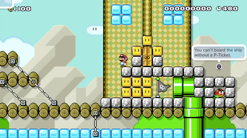 Illustration for article titled Clever Mario Maker Levels Contain Dialogue And JRPG Menus